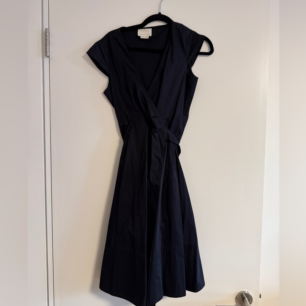 Kate Spade Sateen Cotton Wrap Dress Size 2